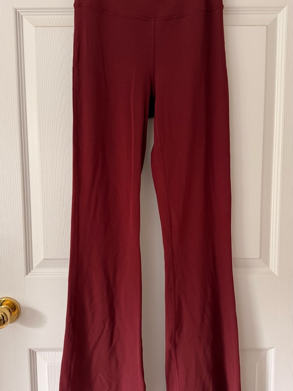 lululemon athletica Burgundy Wide-Leg Yoga Pants